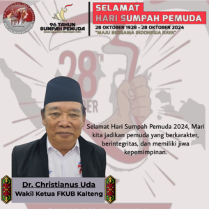 DR CHRISTINUS UDA - WAKIL KETUA FKUB PROV. KALTENG - SUMPAH PEMUDA 2024